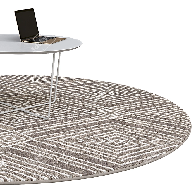 Elegant Circle Rugs | No. 259 3D model image 2