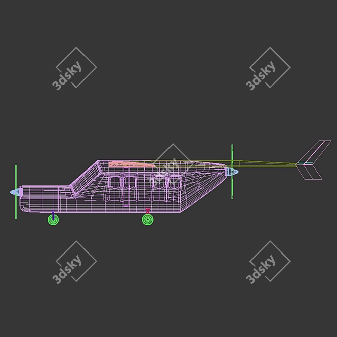 Skymaster Maize - Classic Cessna 3D model image 6