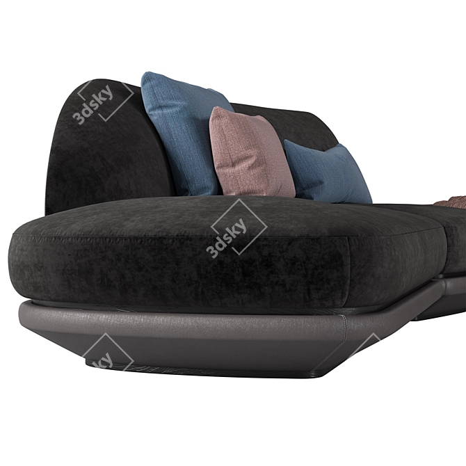 Dynamic Customizable Giorgetti Vesper Sofa 3D model image 4