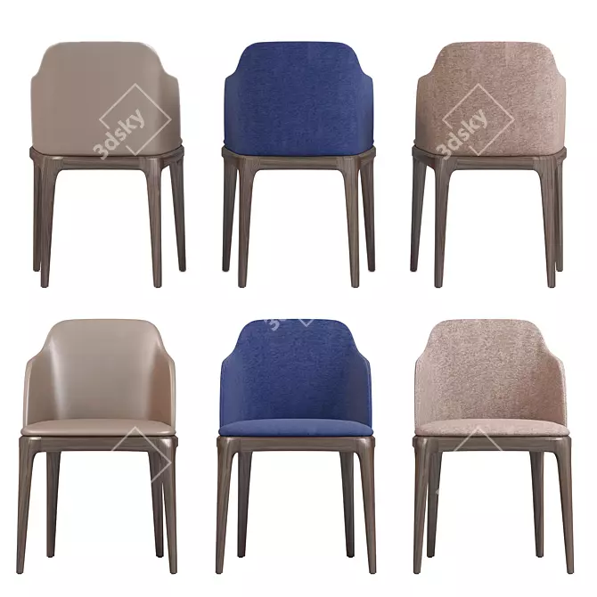 Title: Elegant Poliform Grace Armchair 3D model image 3