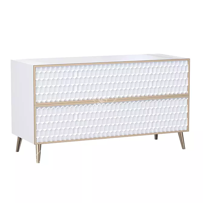 Honeycomb TV Sideboard: Modern Design with Shake Design 3D model image 1