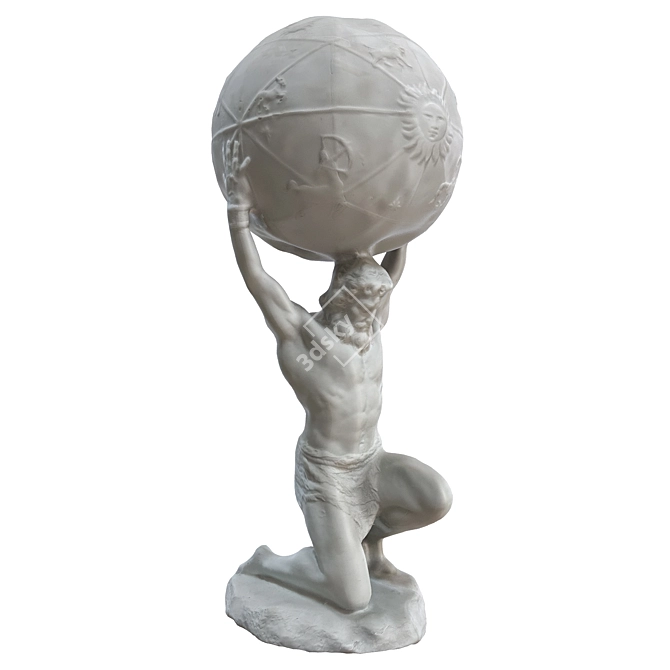 Spherical Man Statue 3D model image 2