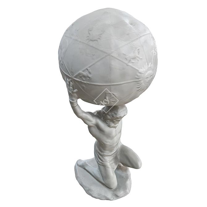 Spherical Man Statue 3D model image 5