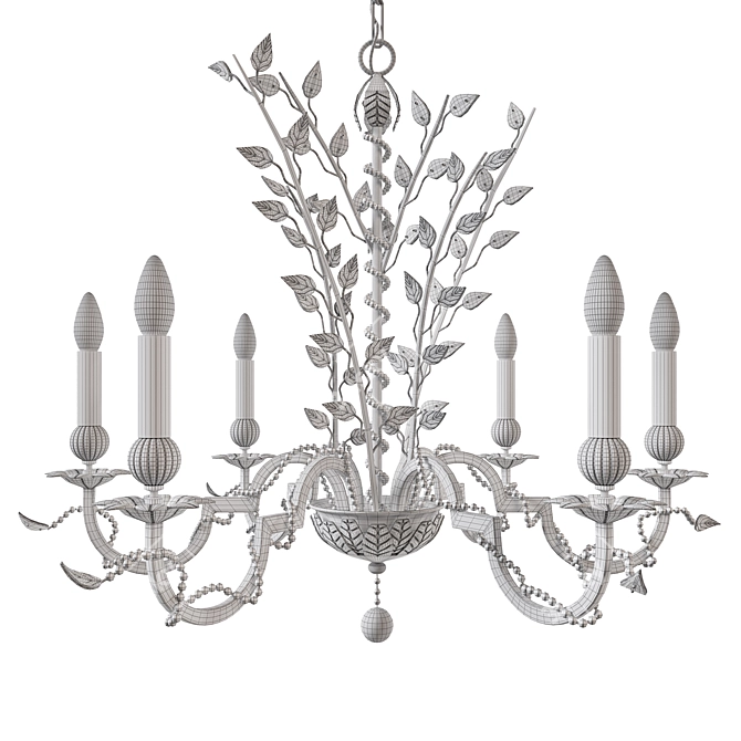 Elegant Belleville Chandelier | Illuminate in Style! 3D model image 2