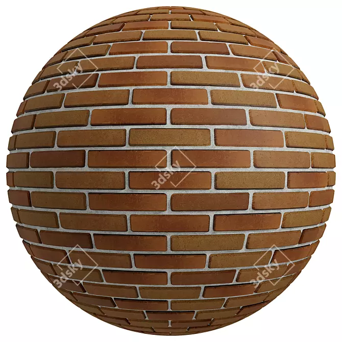 Vintage Brick Texture | PBR | 4K 3D model image 2
