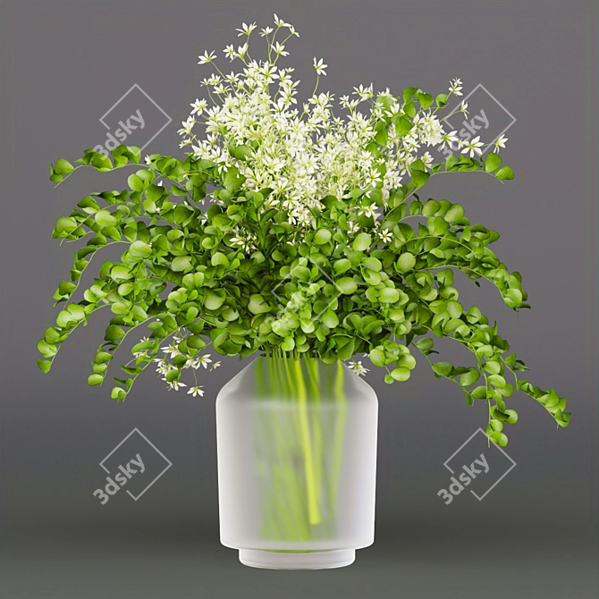 Indoor Pine Flower Bouquet - Collection 268 3D model image 6