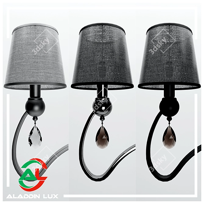 Elegant ALADDIN LUX Hanging Chandelier 3D model image 7