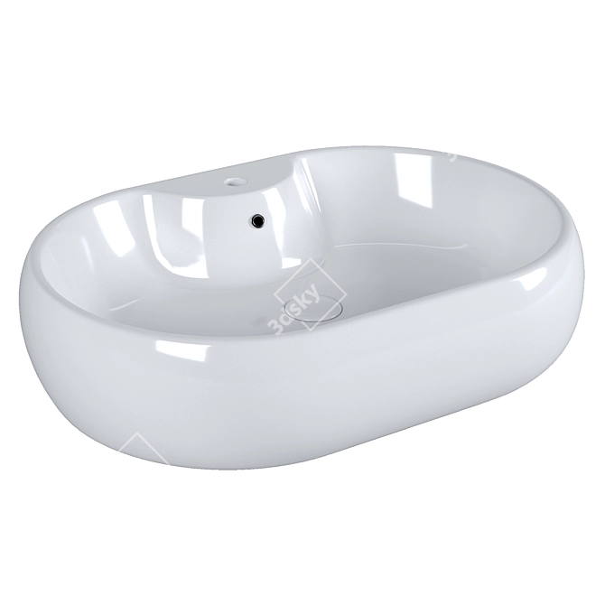 BelBagno Oval Countertop Sink (BB1151) 3D model image 1