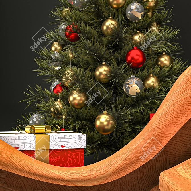 Festive Christmas Decor Set 3D model image 8