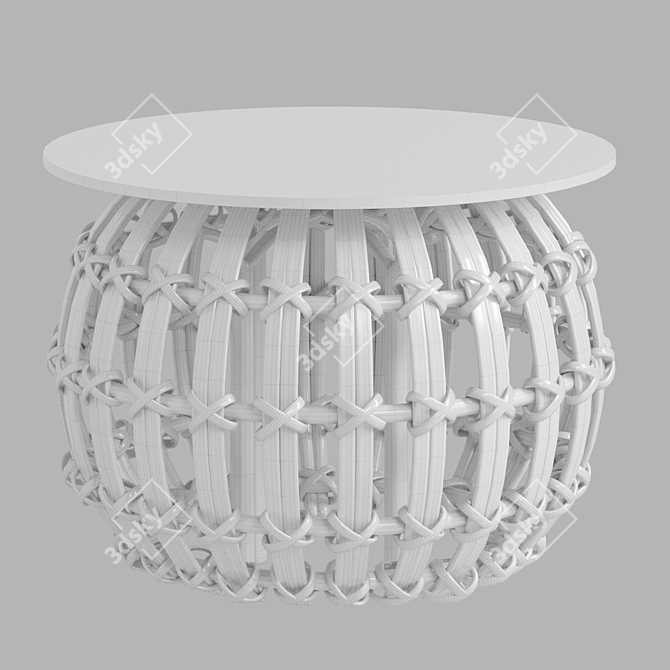 Woven Magazine Table | 4 Colors 3D model image 2