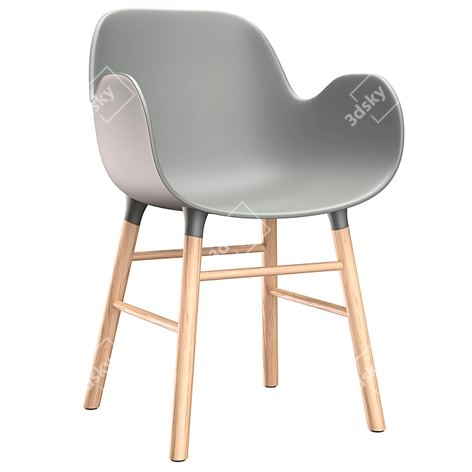 Elegant Armchair by Normann Copenhagen 3D model image 1