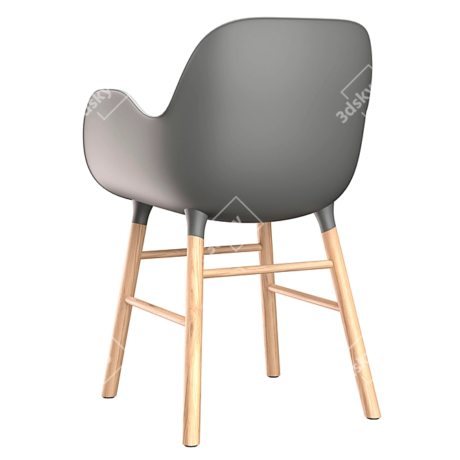 Elegant Armchair by Normann Copenhagen 3D model image 2