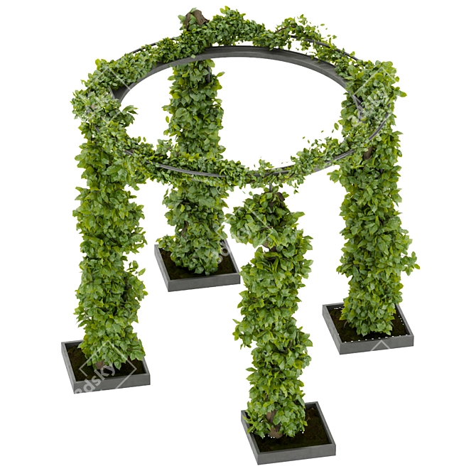 Vertical Fitowall Garden Plant Collection 3D model image 2