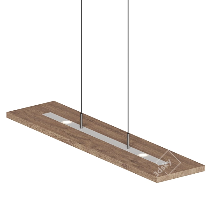 Vix Linear Pendant Light 3D model image 2