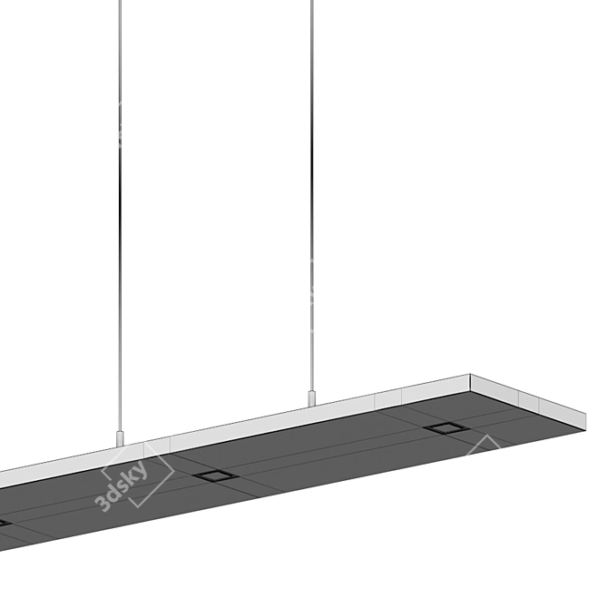 Vix Linear Pendant Light 3D model image 5