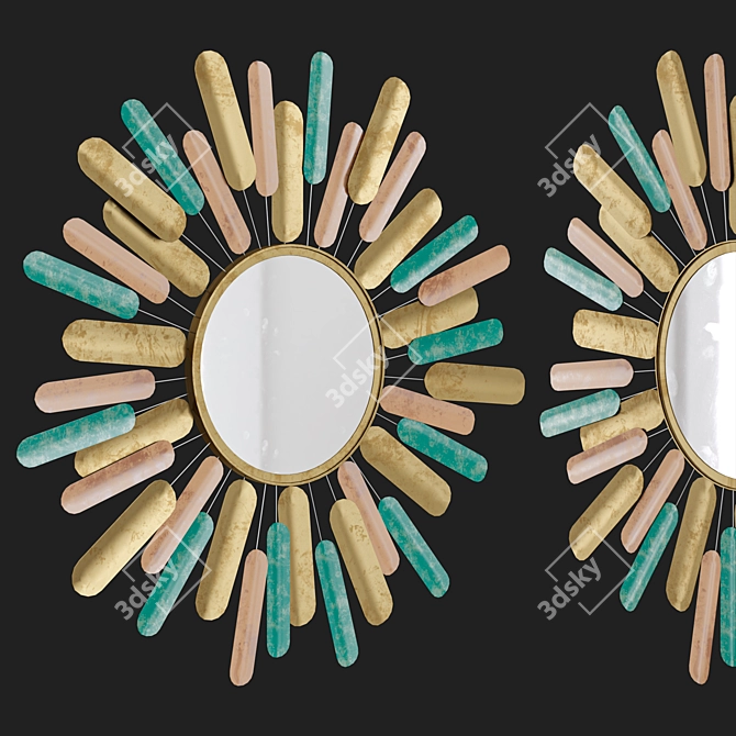 Luxurio | Round Wall Mirror 3D model image 2