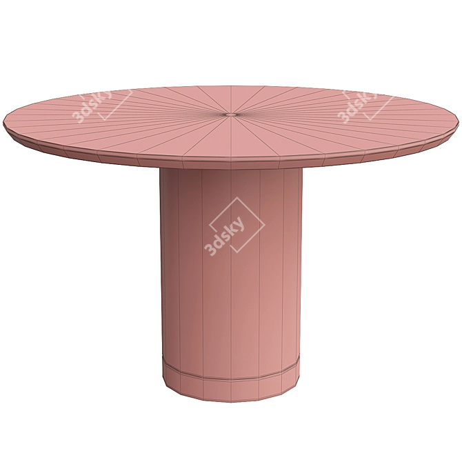 Ontario Elegant Dining Table 3D model image 2