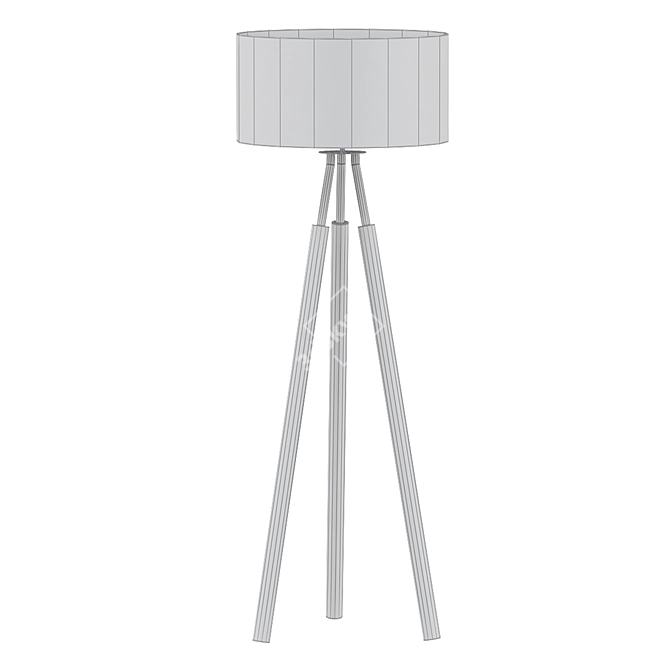 Elegant Coen Floor Lamp 3D model image 2