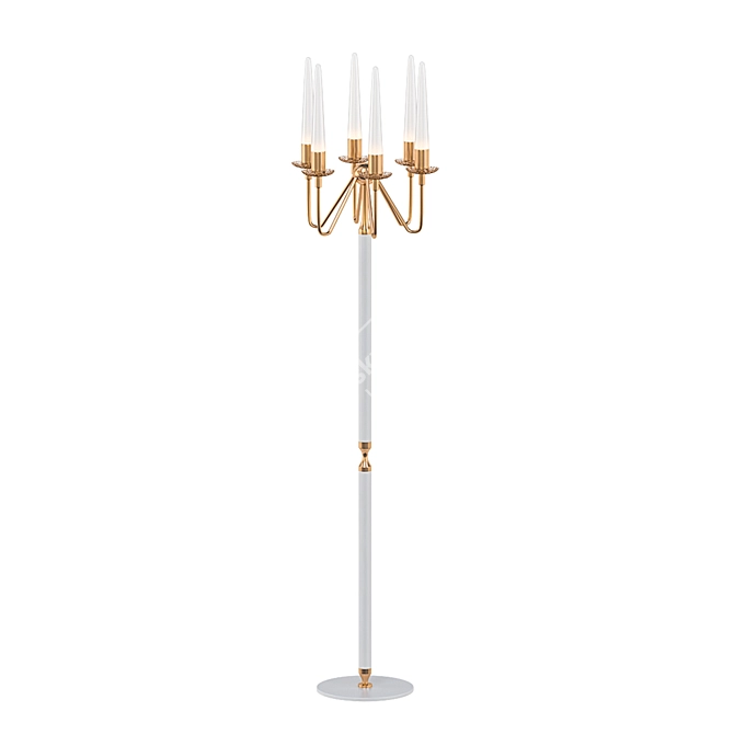Elegant Lelli Floor Lamp 3D model image 1