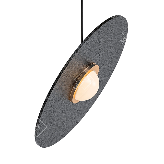 Terrazzo Pendant Lamp: Planet Design 3D model image 1