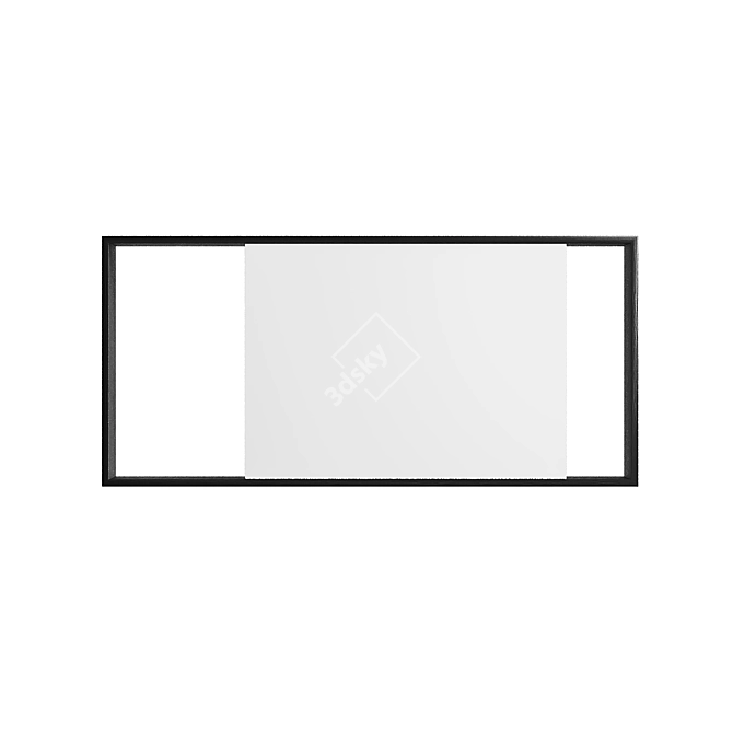 Modern Square and Rectangle Mirrors 3D model image 4