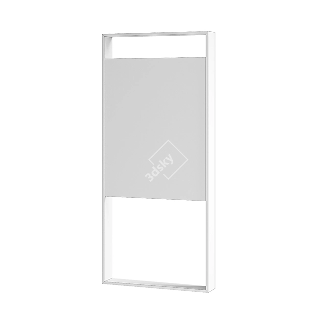 Modern Square and Rectangle Mirrors 3D model image 6