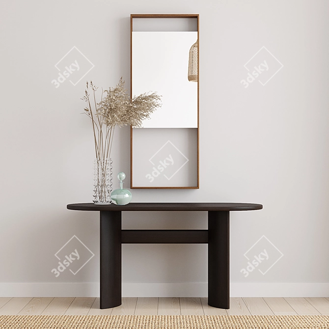Modern Square and Rectangle Mirrors 3D model image 7