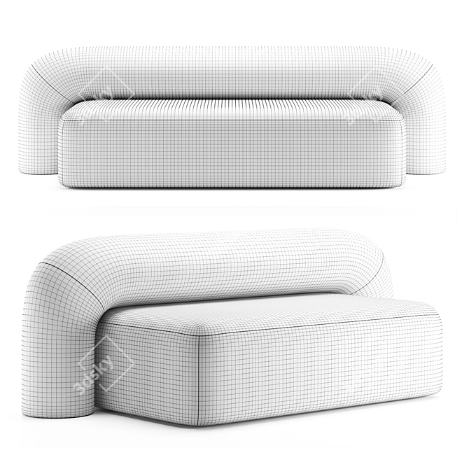 Artu MOSS Sofa 3D model image 4