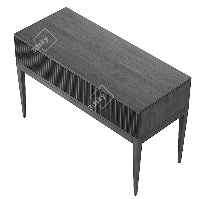 Sergio Arch.Mebel Walnut Console 3D model image 2