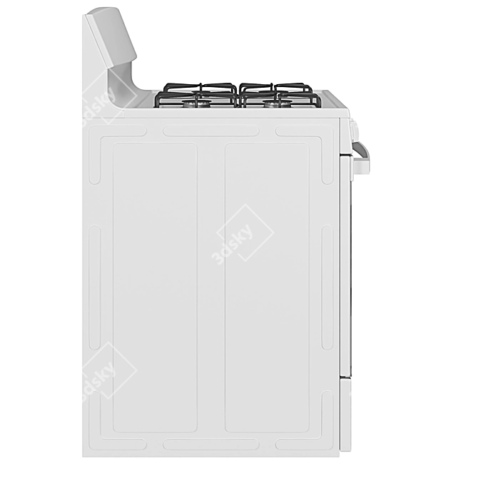 GE 4-Burner Gas Range - Freestanding 3D model image 12