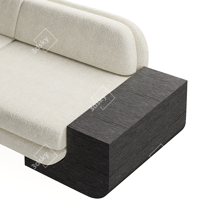 Modern White Lee Broom Street Sofa 3D model image 2