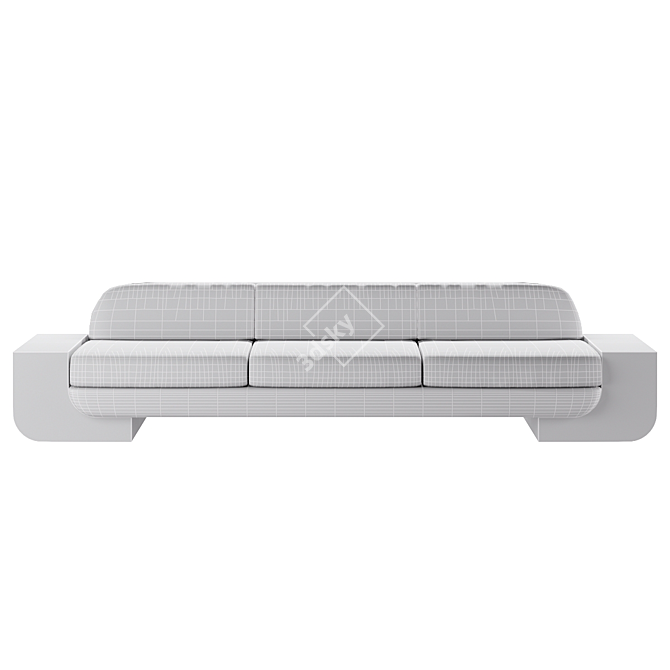 Modern White Lee Broom Street Sofa 3D model image 3