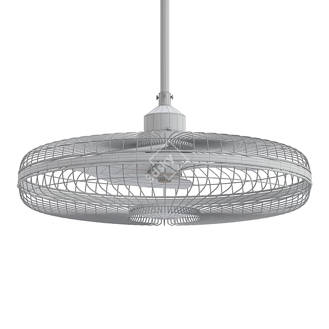 Wetherby 26 Chandelier Fan: Stunning & Functional 3D model image 2