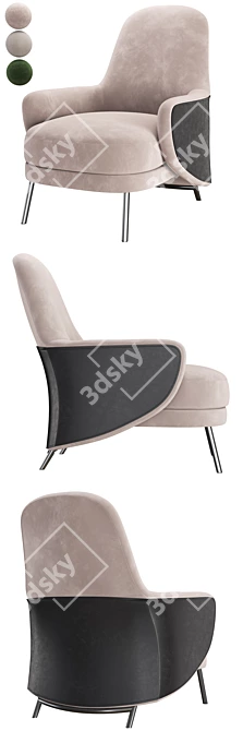 Modern Comfort Angie Armchair 3D model image 3