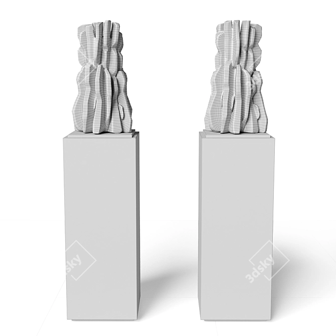 Modern Concrete Sculpture: Turi Heisselberg 2020 3D model image 6