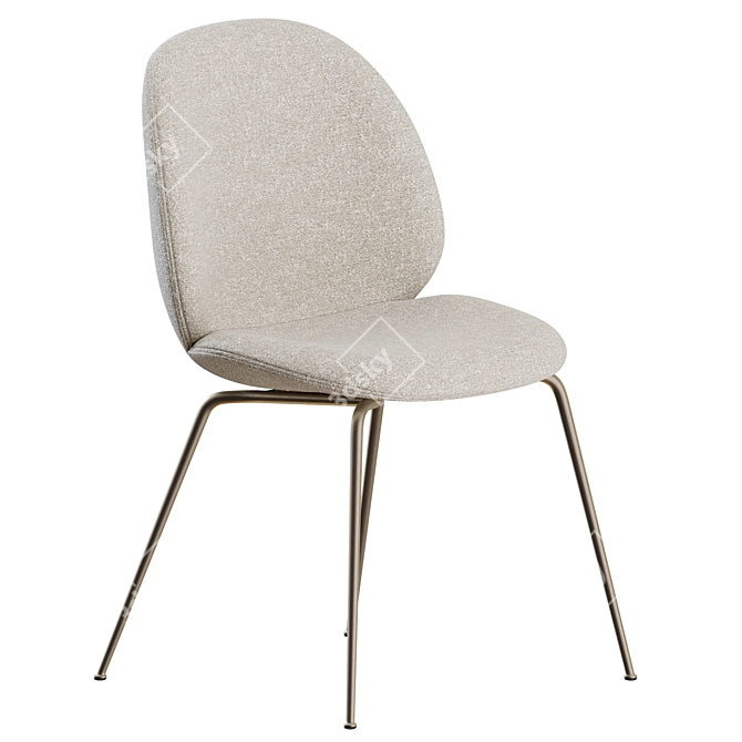 Modern Beetle Chair: Gubi Edition 3D model image 2