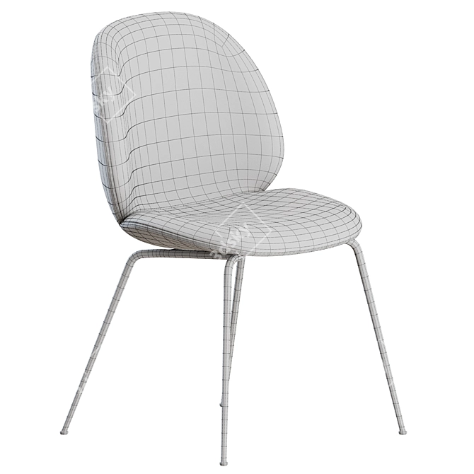 Modern Beetle Chair: Gubi Edition 3D model image 4