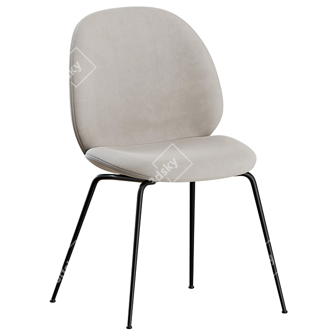 Modern Beetle Chair: Gubi Edition 3D model image 7