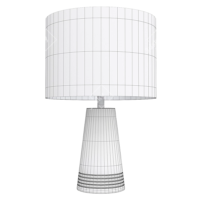 Elegant Frankfort Cone Table Lamp 3D model image 2