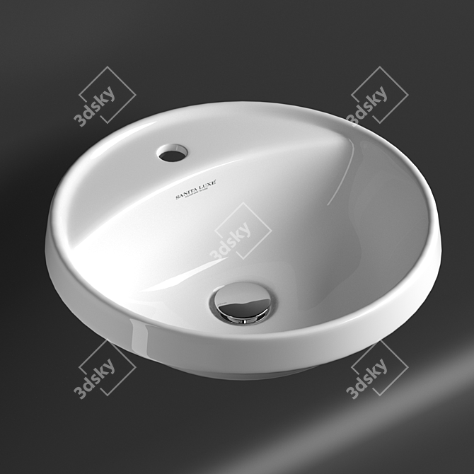 Sanita Luxe Art In - Surface-mounted Washbasin 3D model image 3