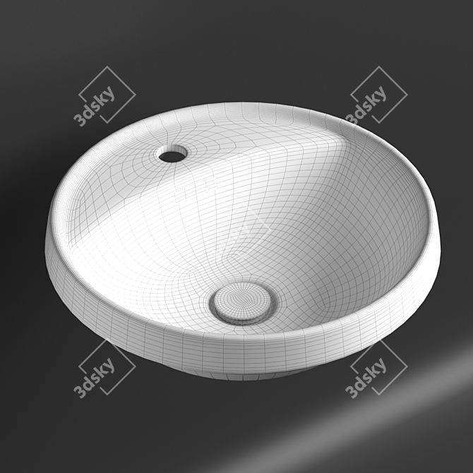 Sanita Luxe Art In - Surface-mounted Washbasin 3D model image 7