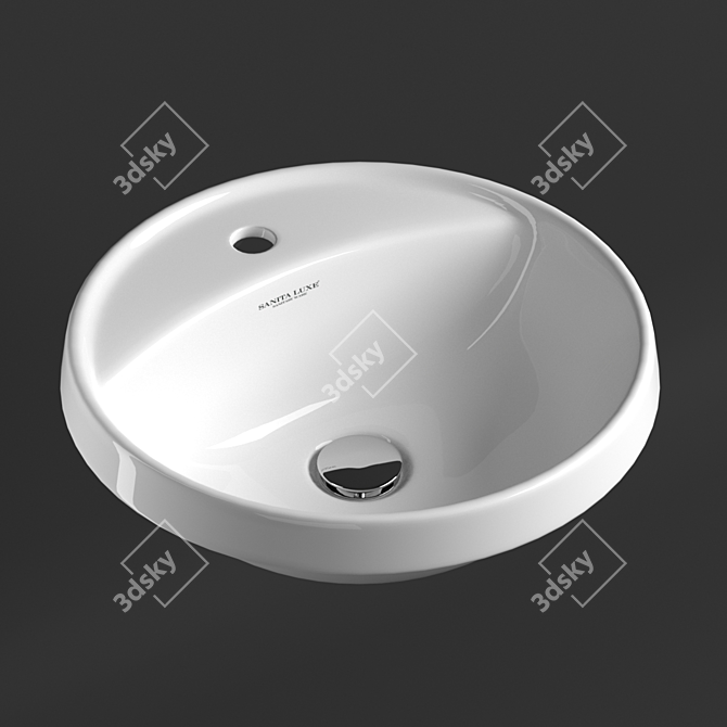 Sanita Luxe Art In - Surface-mounted Washbasin 3D model image 10