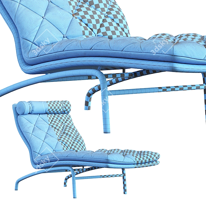 AV72 EJ230 Chaise Longue: Sleek Design & Superior Comfort 3D model image 6