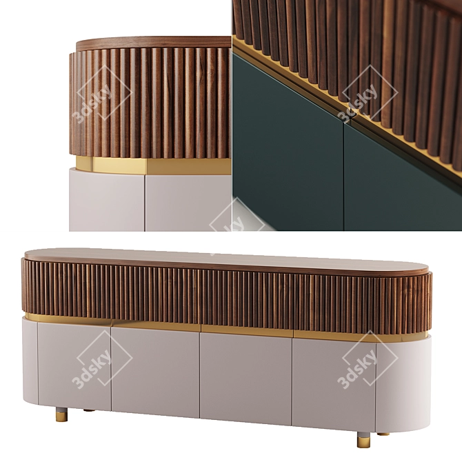 Berlin-Inspired Sideboard: Dooq Details 3D model image 1