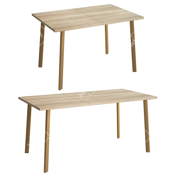 Atlant-1 Sliding Table - Elegant and Versatile 3D model image 1