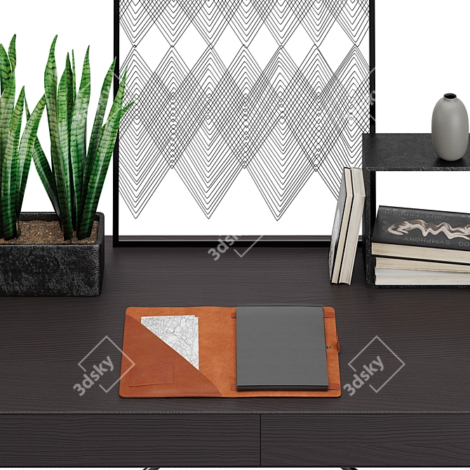 Modern Office Furniture Set 3D model image 2