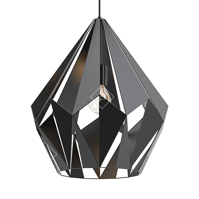 Modern Geometric Pendant Light 3D model image 1