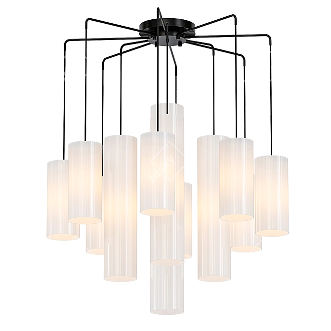 Bronze Foyer Chandelier, Strathmore 3D model image 1