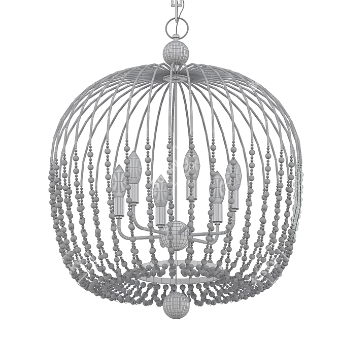 Voliere 24: Havana Gold Pendant 3D model image 2