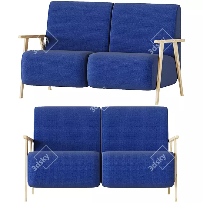 IKI Big Double Armchair 3D model image 3